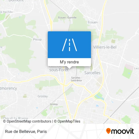 Rue de Bellevue plan