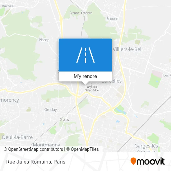 Rue Jules Romains plan