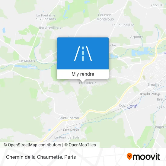 Chemin de la Chaumette plan