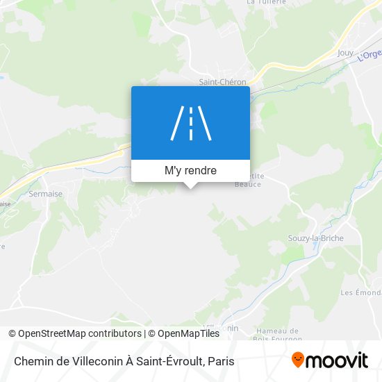Chemin De Villeconin À Saint-Évroult plan