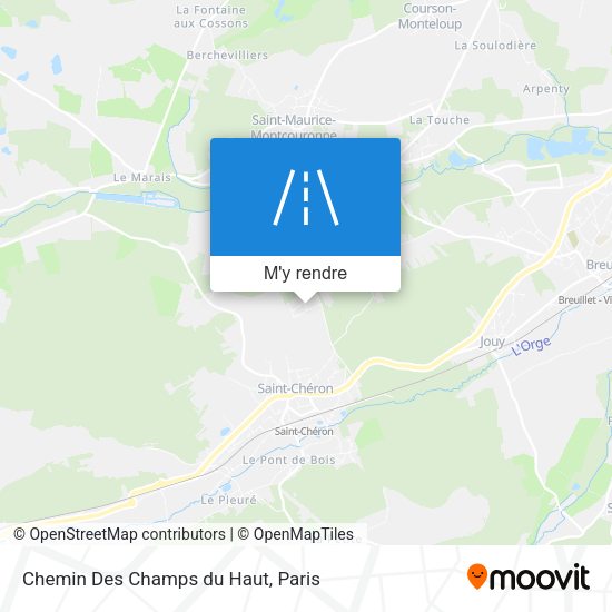 Chemin Des Champs du Haut plan