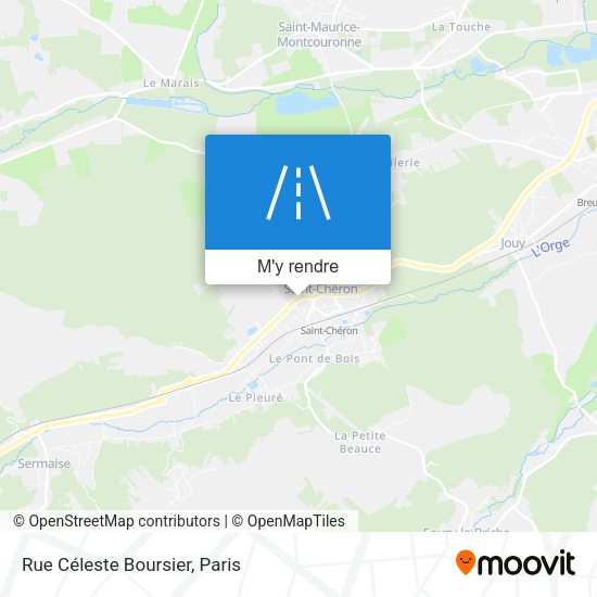 Rue Céleste Boursier plan