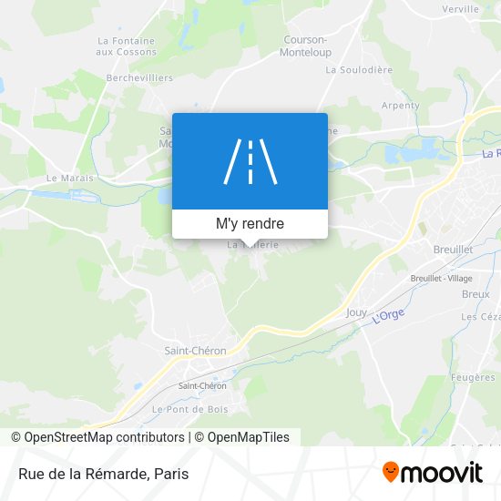 Rue de la Rémarde plan
