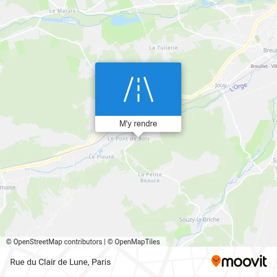 Rue du Clair de Lune plan