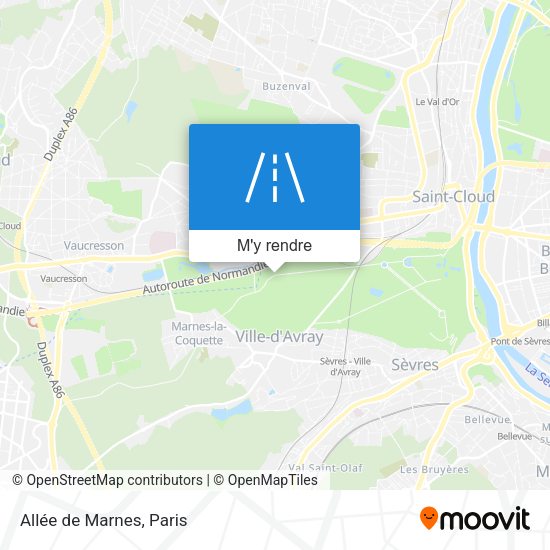 Allée de Marnes plan