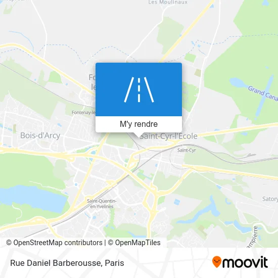 Rue Daniel Barberousse plan