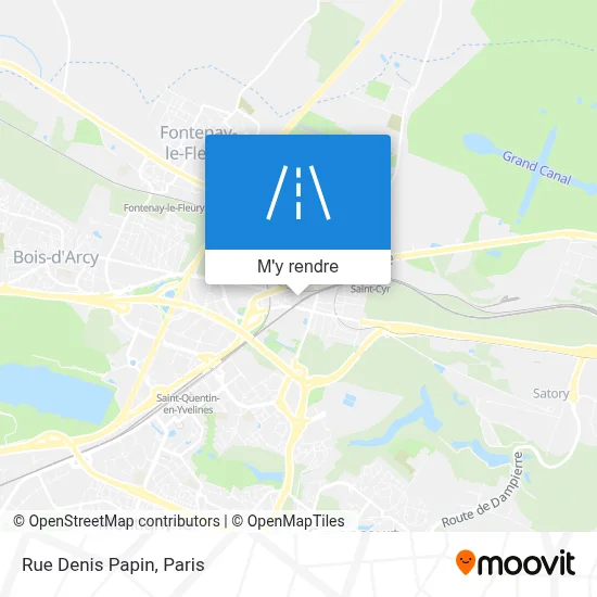 Rue Denis Papin plan