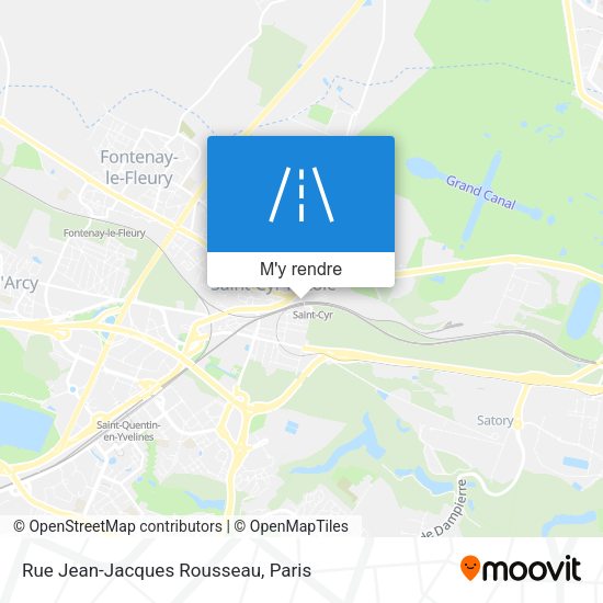 Rue Jean-Jacques Rousseau plan