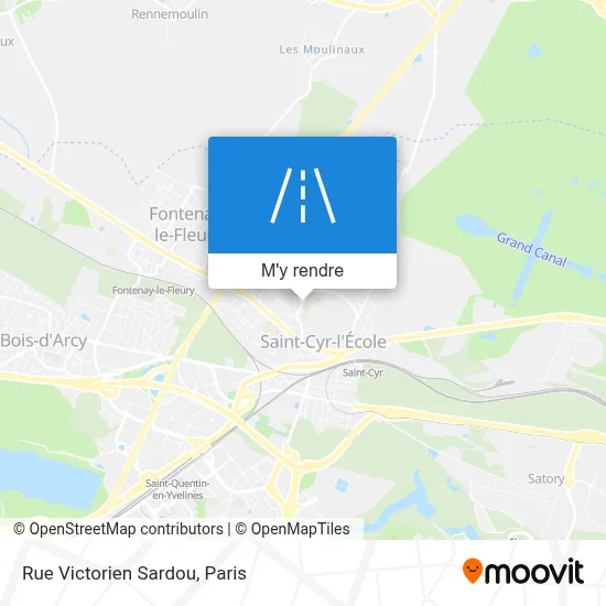 Rue Victorien Sardou plan