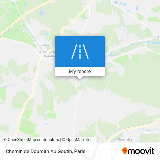 Chemin de Dourdan Au Goutin plan