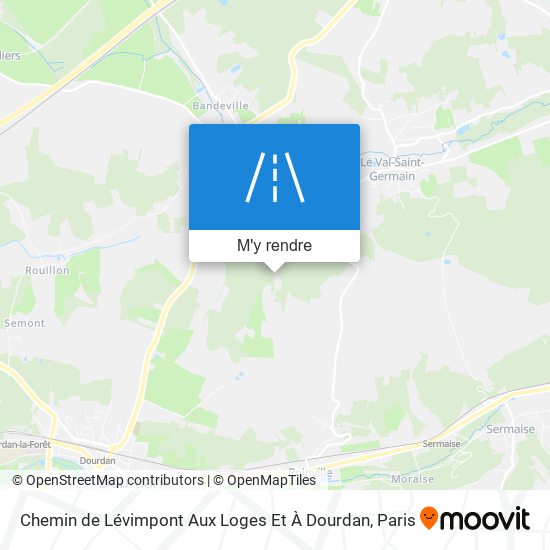 Chemin De Lévimpont Aux Loges Et À Dourdan plan