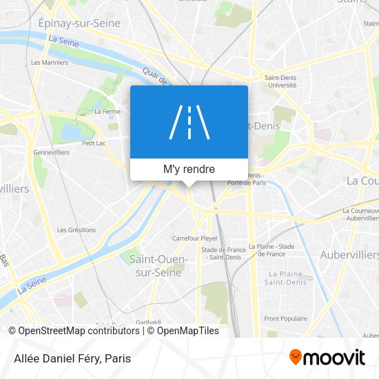 Allée Daniel Féry plan
