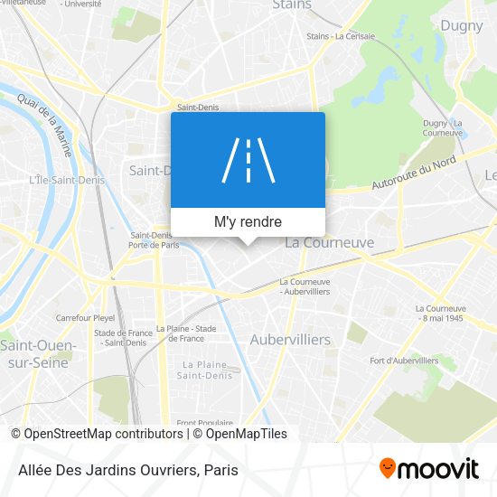 Allée Des Jardins Ouvriers plan