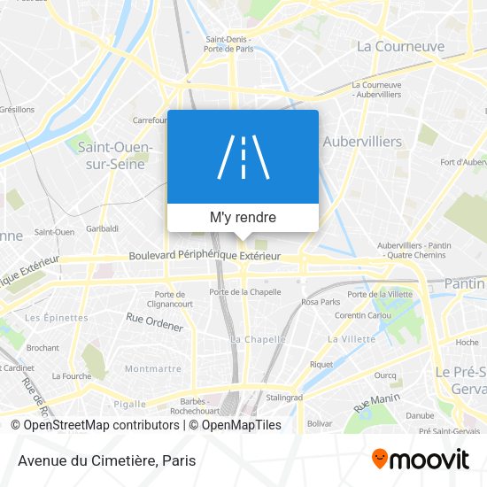 Avenue du Cimetière plan