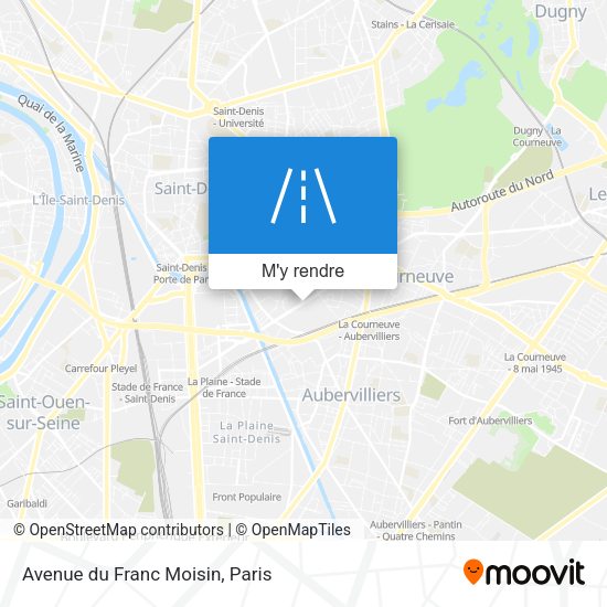 Avenue du Franc Moisin plan