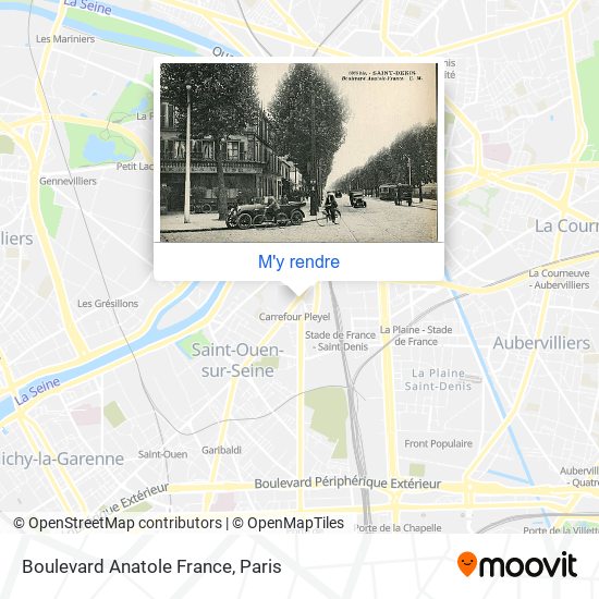 Boulevard Anatole France plan
