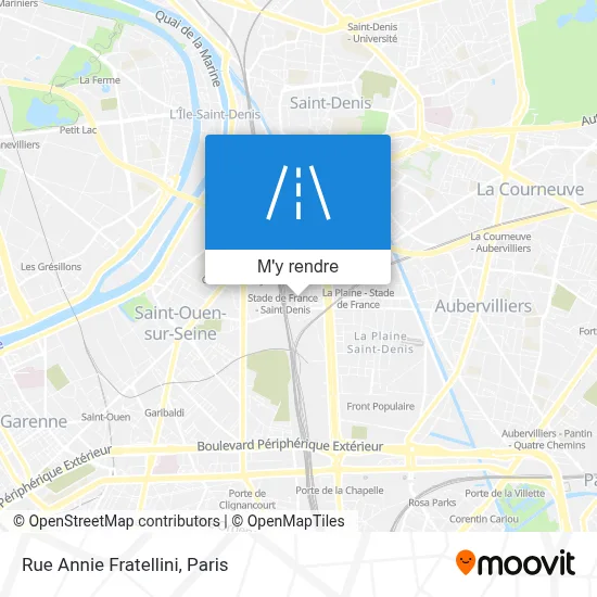 Rue Annie Fratellini plan