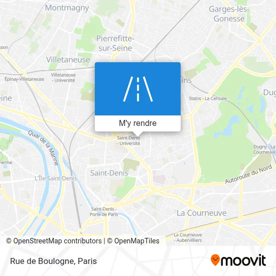 Rue de Boulogne plan