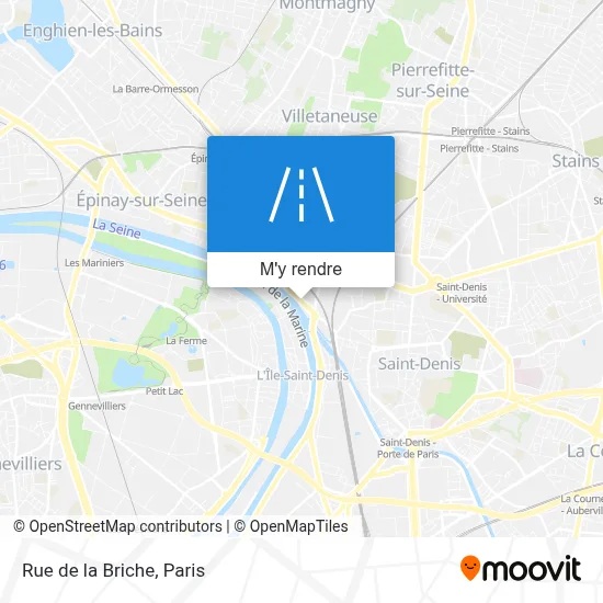 Rue de la Briche plan