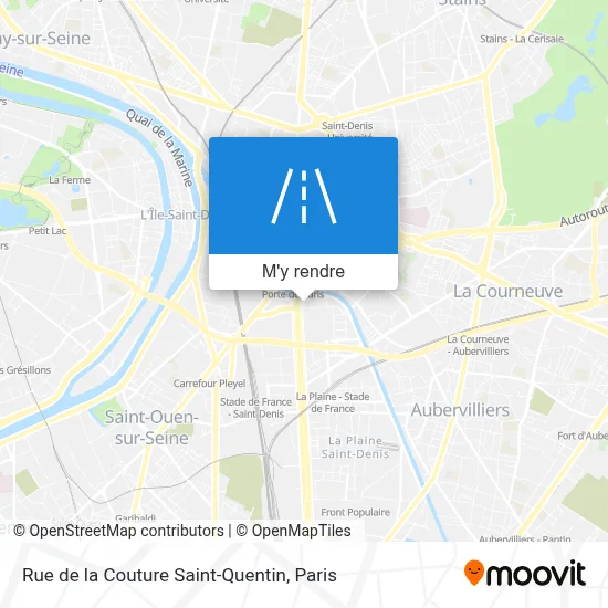 Rue de la Couture Saint-Quentin plan