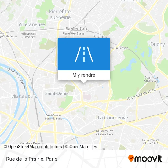 Rue de la Prairie plan