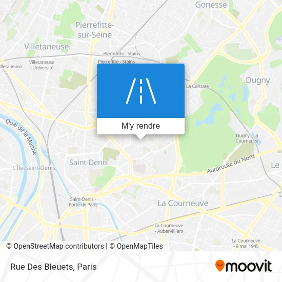 Rue Des Bleuets plan