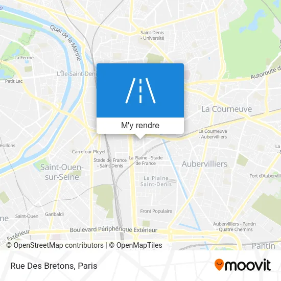 Rue Des Bretons plan