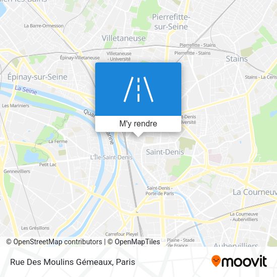 Rue Des Moulins Gémeaux plan