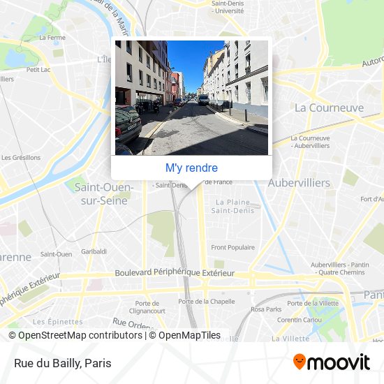 Rue du Bailly plan