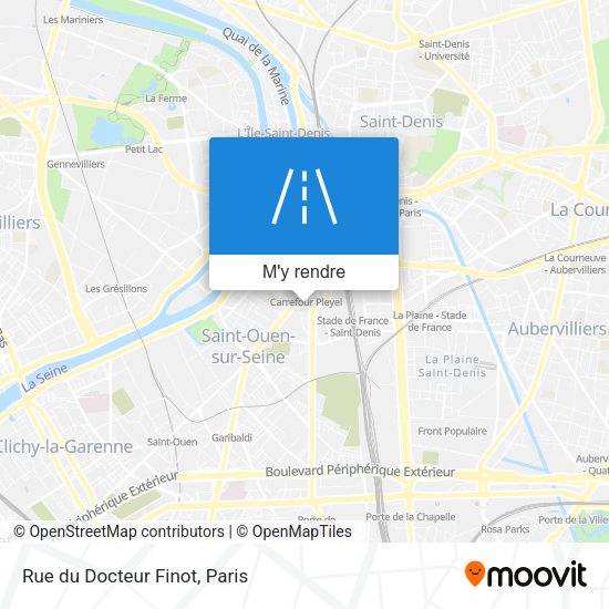 Rue du Docteur Finot plan