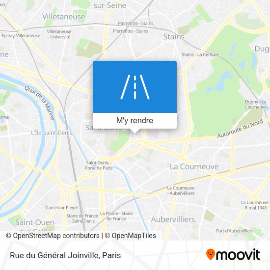 Rue du Général Joinville plan