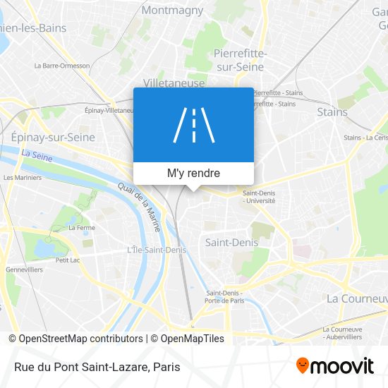 Rue du Pont Saint-Lazare plan