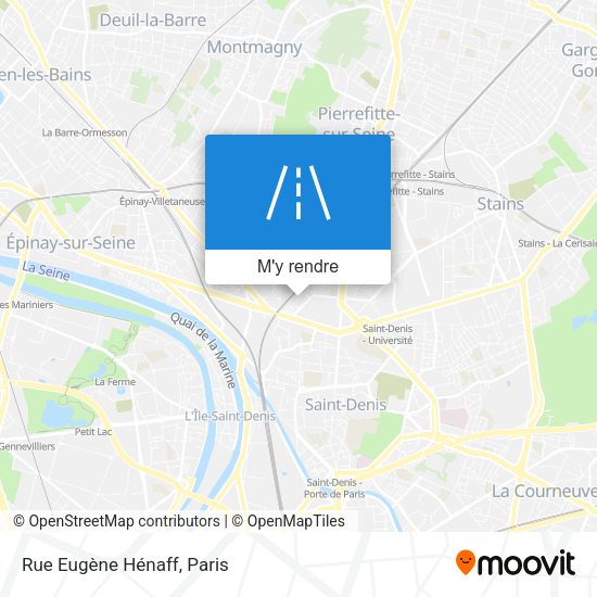 Rue Eugène Hénaff plan