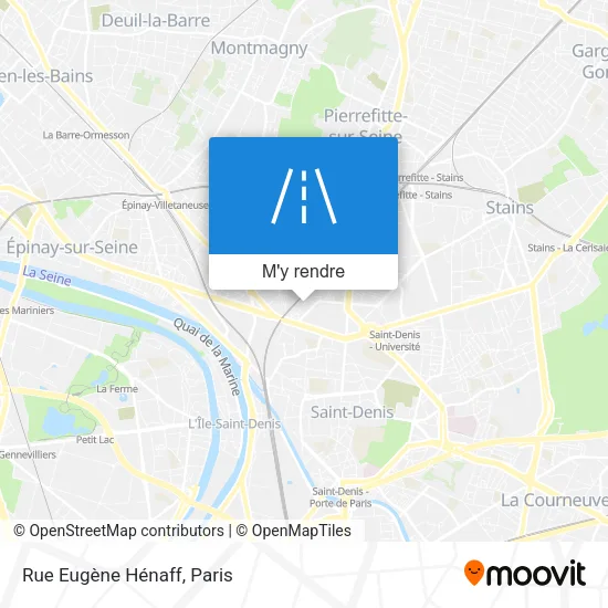 Rue Eugène Hénaff plan