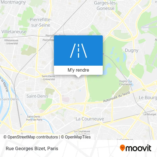 Rue Georges Bizet plan