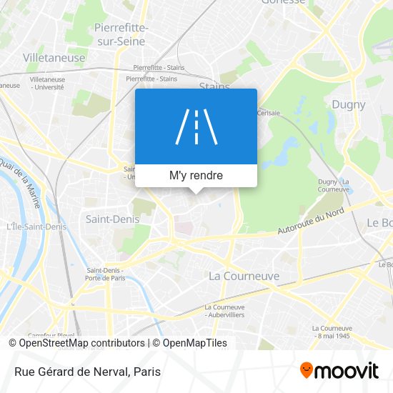 Rue Gérard de Nerval plan