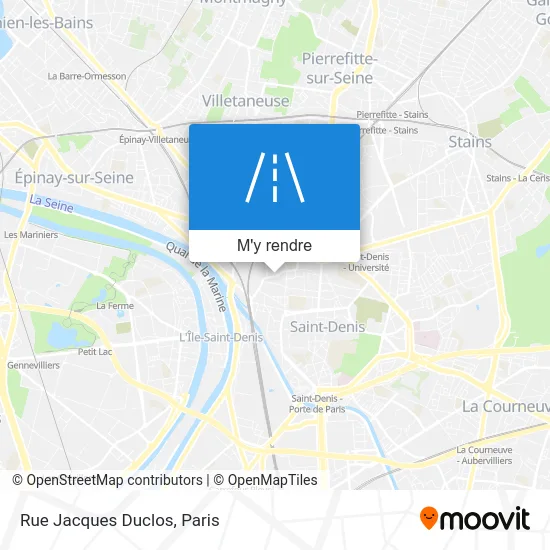 Rue Jacques Duclos plan