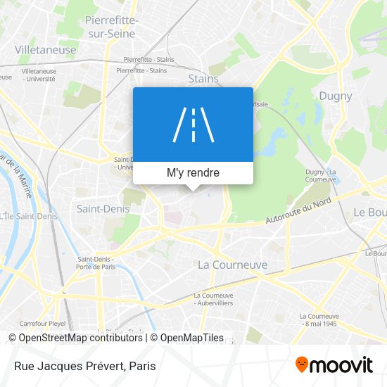 Rue Jacques Prévert plan