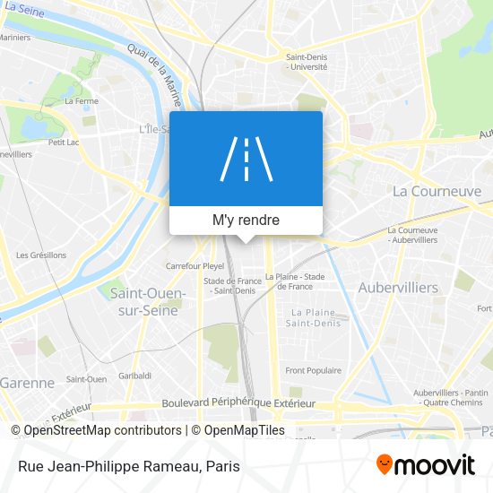 Rue Jean-Philippe Rameau plan