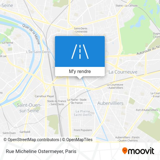 Rue Micheline Ostermeyer plan