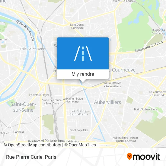 Rue Pierre Curie plan
