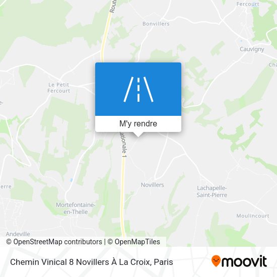 Chemin Vinical 8 Novillers À La Croix plan