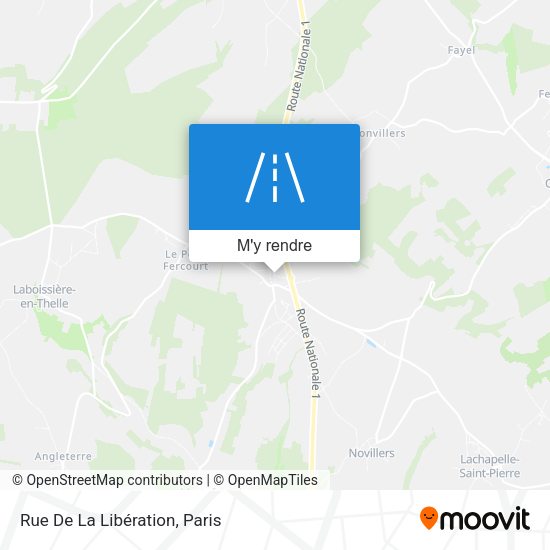 Rue De La Libération plan