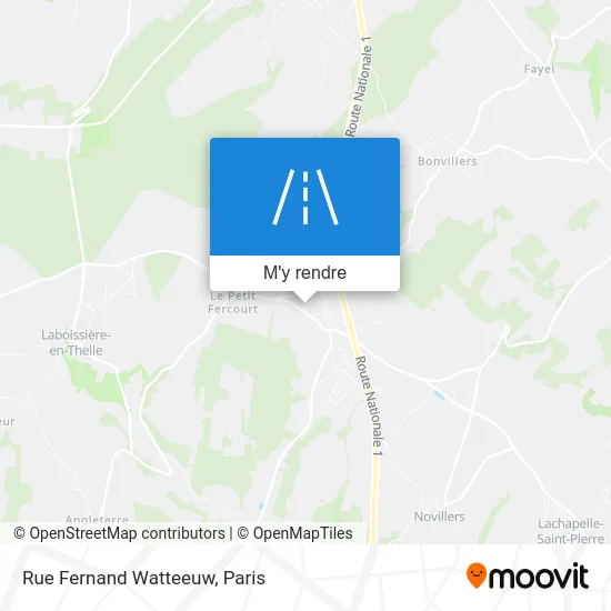 Rue Fernand Watteeuw plan