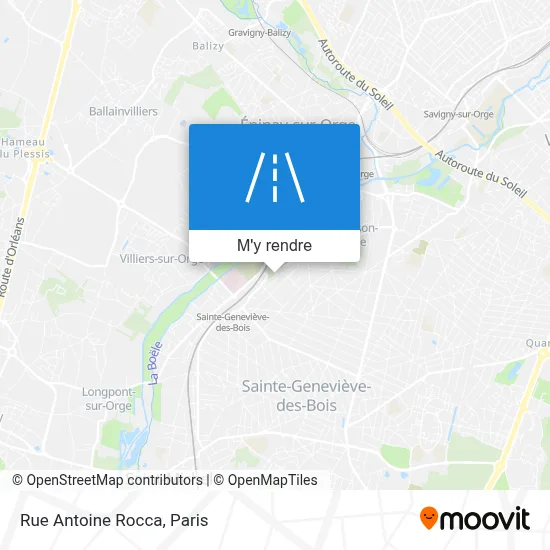 Rue Antoine Rocca plan