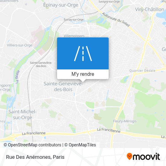 Rue Des Anémones plan