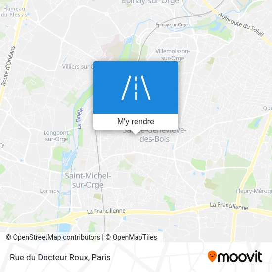 Rue du Docteur Roux plan