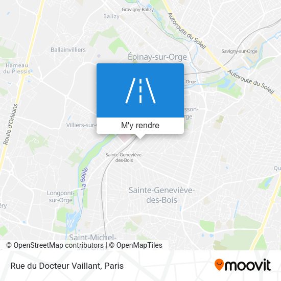 Rue du Docteur Vaillant plan