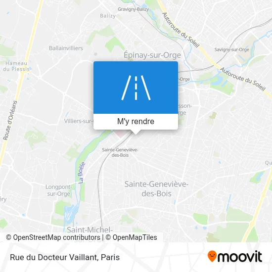 Rue du Docteur Vaillant plan