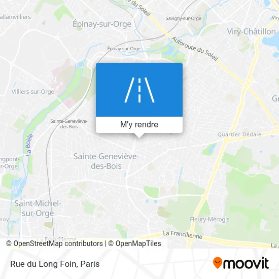 Rue du Long Foin plan